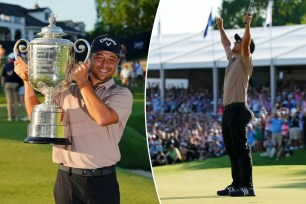 Xander Schauffele fends off Bryson DeChambeau to win PGA Championship for first major title