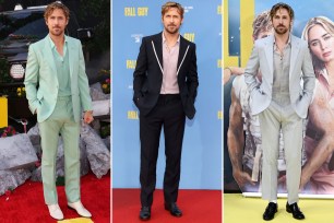 Ryan Gosling at 3 different movies premieres.