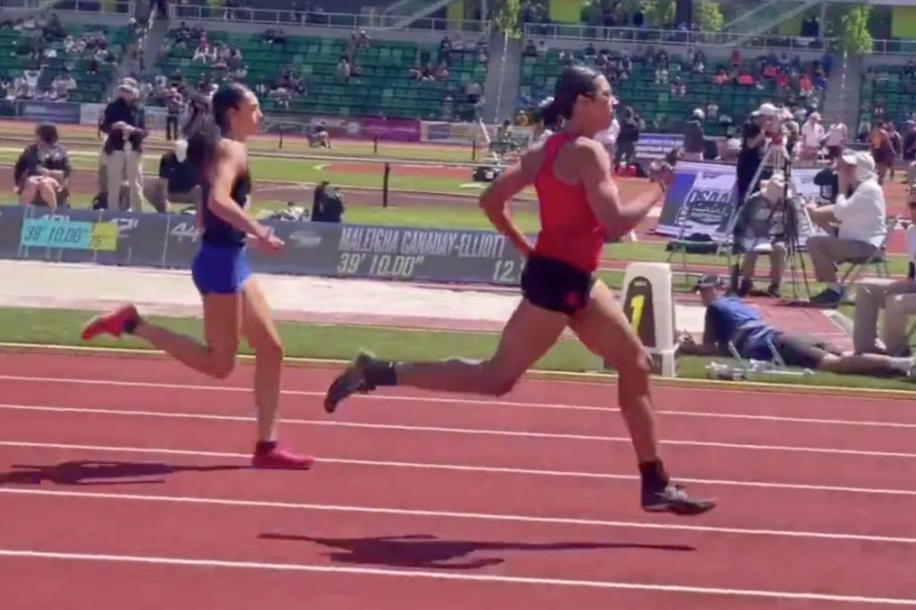 High school transgender athlete Aayden Gallagher was booed after winning the Oregon Girls’ 6A 200-meter state champion.