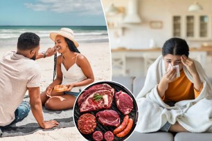 An emergency room physician is sharing the five foods he would never bring to the beach for fear of food poisoning — cold cuts, fresh salads, anything with mayo, raw meat, and pre-cut fruits.
