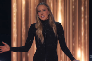 Comedian Nikki Glaser delivered the first — and perhaps most vicious — barb.