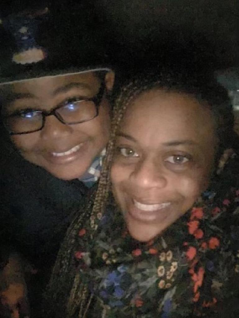 Melissa Arzu with her son Kevin Greenidge