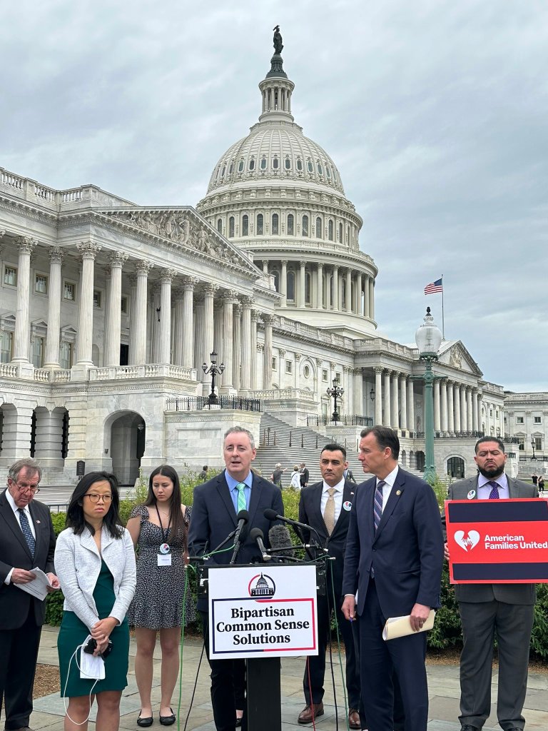 Reps. Brian Fitzpatrick (R-Pa.) and Tom Suozzi (D-NY)