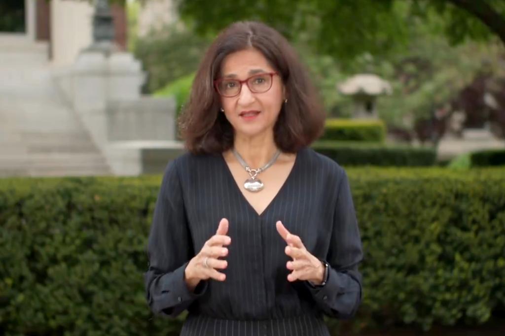 Columbia president Minouche Shafik made her first public remarks since the NYPD raided encampments at the Ivy League school.