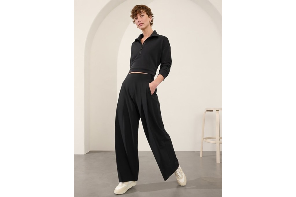 BROOKLYN HEIGHTS HIGH RISE PLEATED WIDE LEG PANT