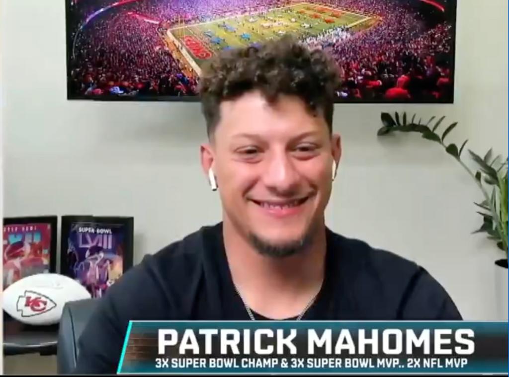 Patrick Mahomes appears on "The Pat McAfee Show."