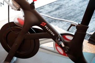  A Peloton exercise bike 