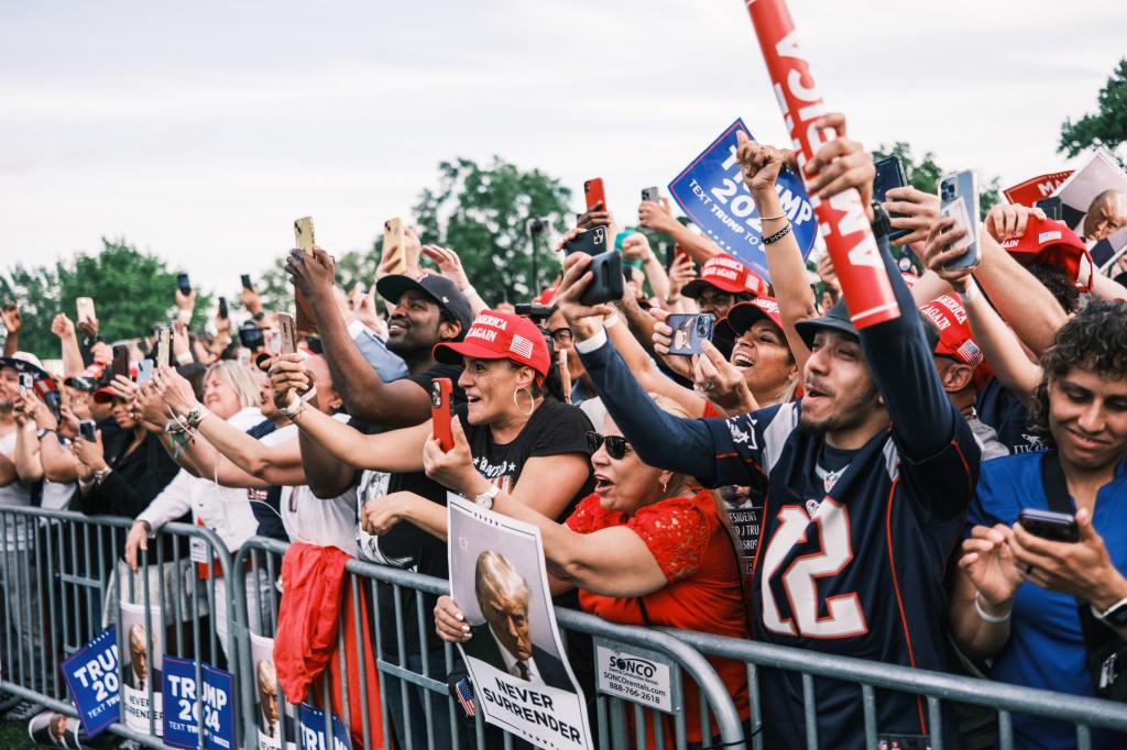 Trump drew thousands of supporters to his rally in Crotona Park on May 23, 2024.