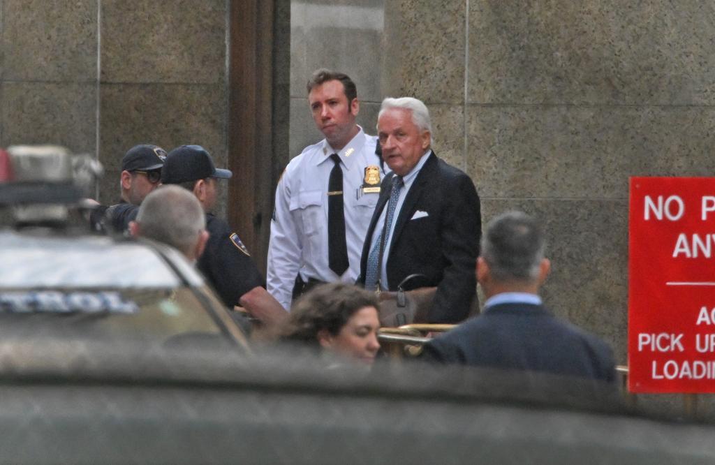 Robert "Bob" Costello leaving Manhattan court after testifying in former President Donald Trump's hush money trial on May 20, 2024.