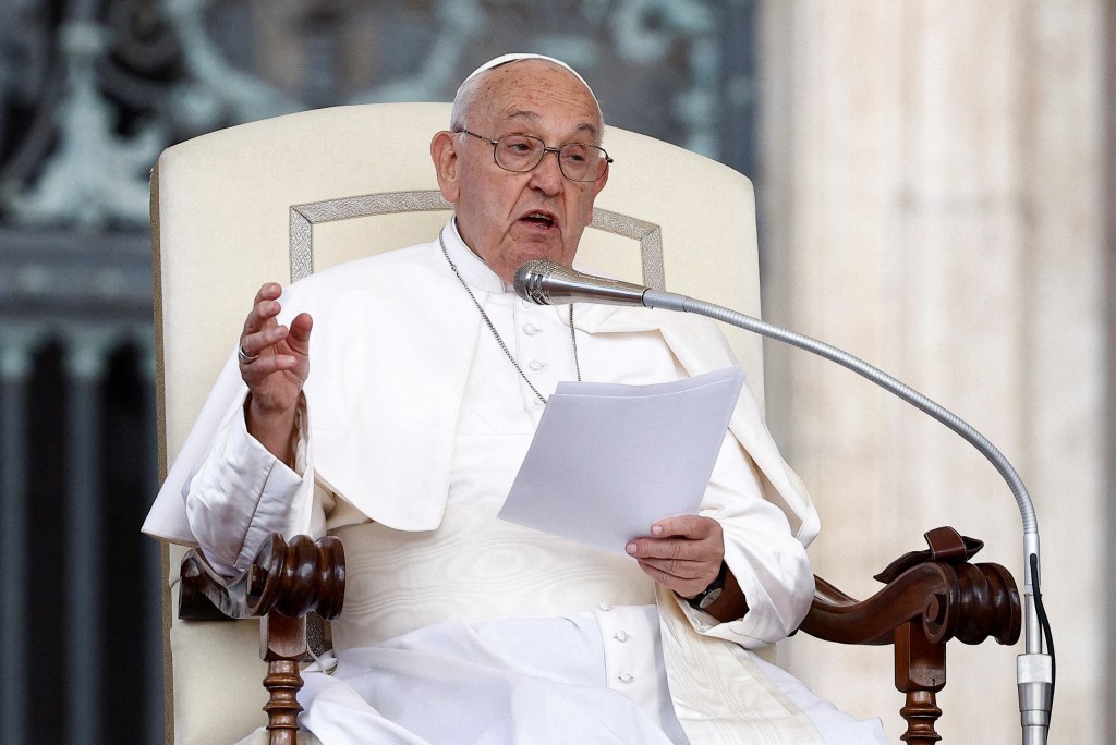 Pope Francis is accused of using the gay slur during a meeting with priests on Tuesday.