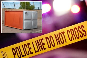 A New Hampshire man is facing charges after police say he knocked over a portable toilet containing a woman and child who became trapped inside.