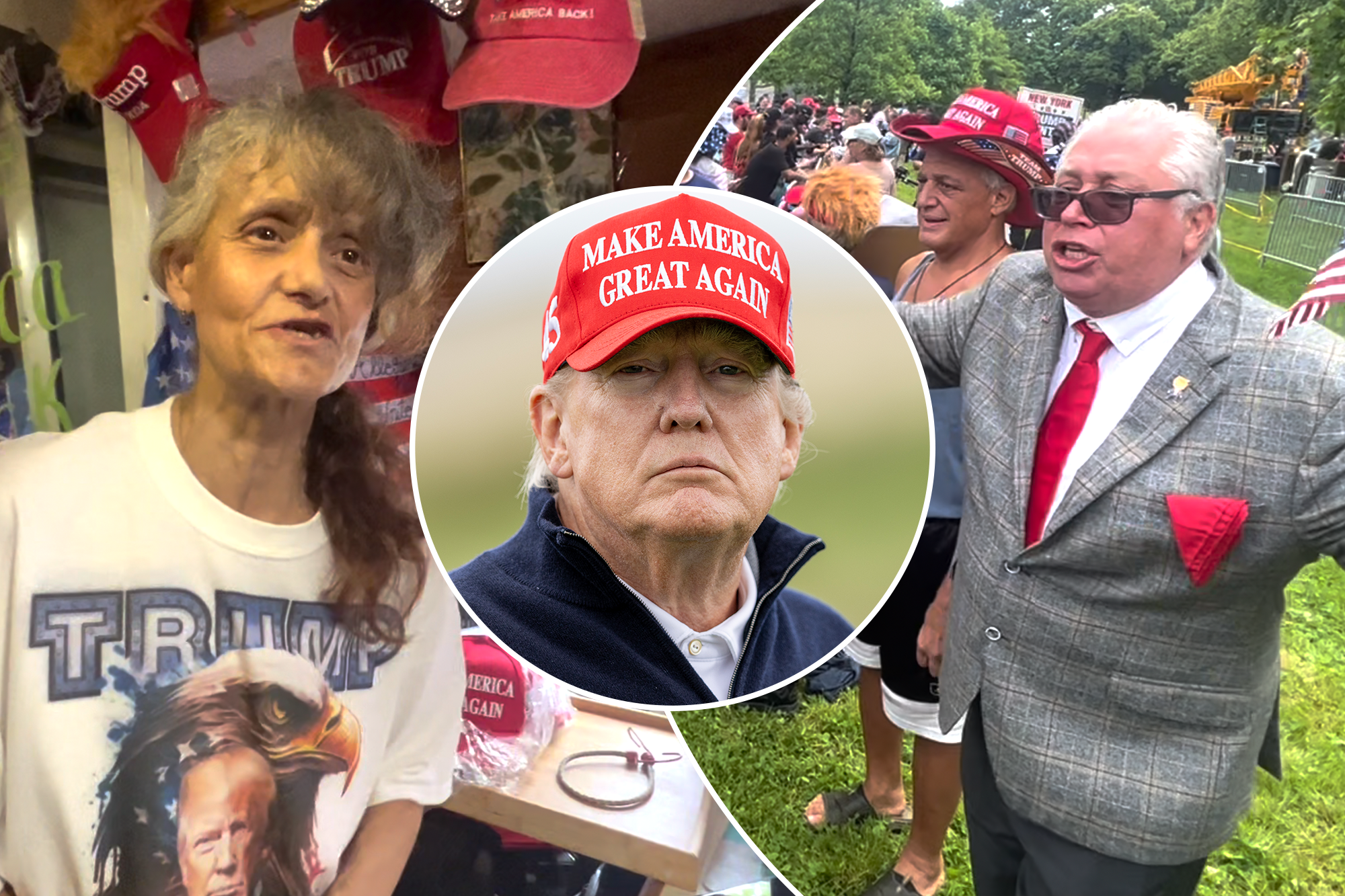 Trump fans express their loyalty to the ex-prez ahead of Bronx campaign rally