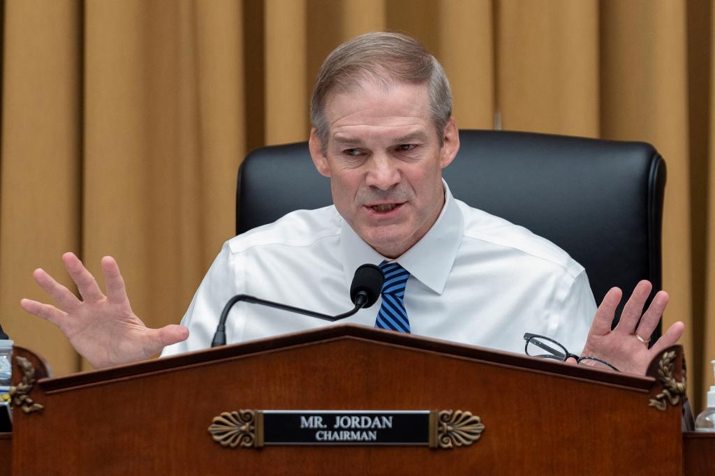 Rep. Jim Jordan, R-Ohio, chairman of the House Judiciary Committee, speaks during the House Judiciary Committee markup hearing to hold Attorney General Merrick Garland in contempt of Congress, Thursday, May 16, 2024, on Capitol Hill in Washington. 