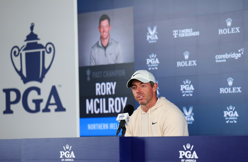 Rory McIlroy would not discuss his divorce during a press conference at the PGA Championship on Wednesday.