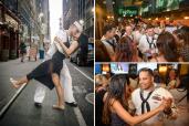 Fleet Week Open Bar Singles Party at The Dean on West 39th Street, Brandon O'Connell and Evangeline Lim