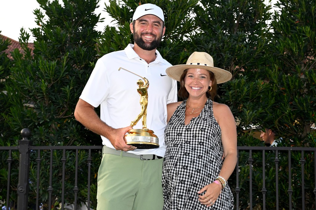 Scottie Scheffler with wife Meredith in March 2024.