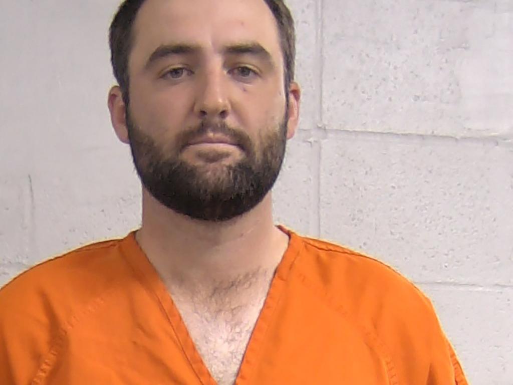 Scottie Scheffler's mugshot after he was arrested in Louisville Friday morning.
