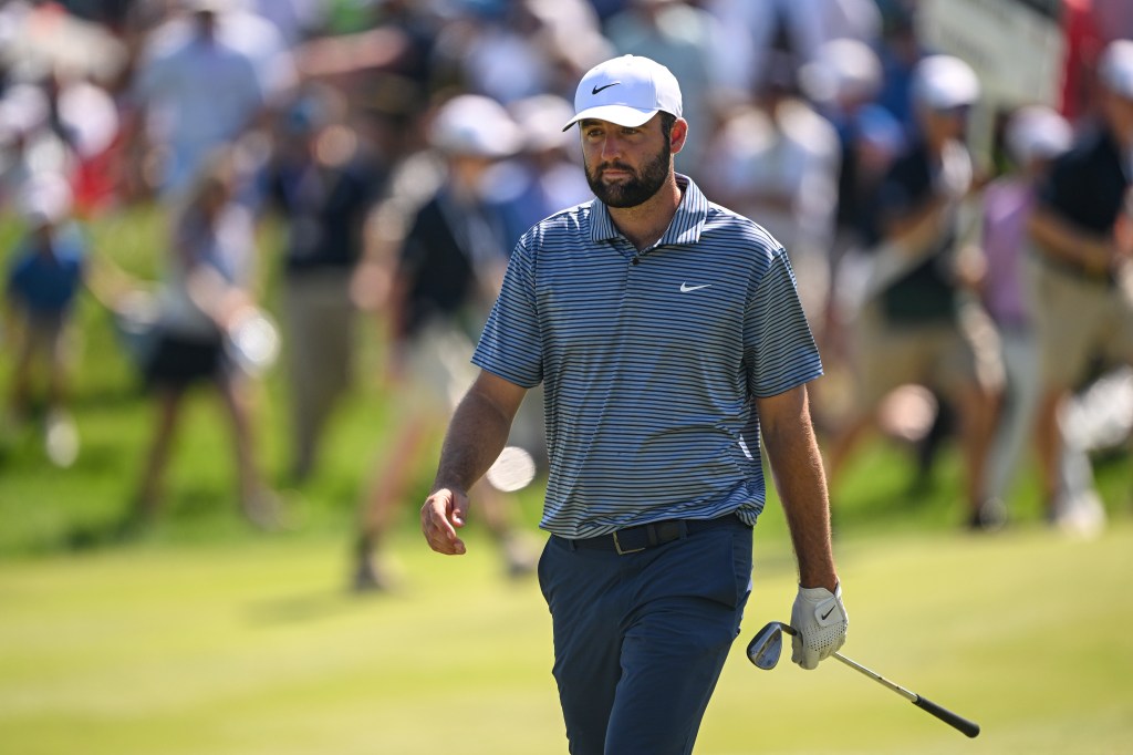 Scottie Scheffler during the final round of the PGA Championship on May 19, 2024.