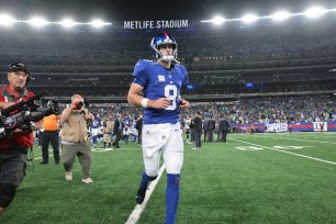 Daniel Jones and the Giants will face the Panthers, who had the worst record in 2023.