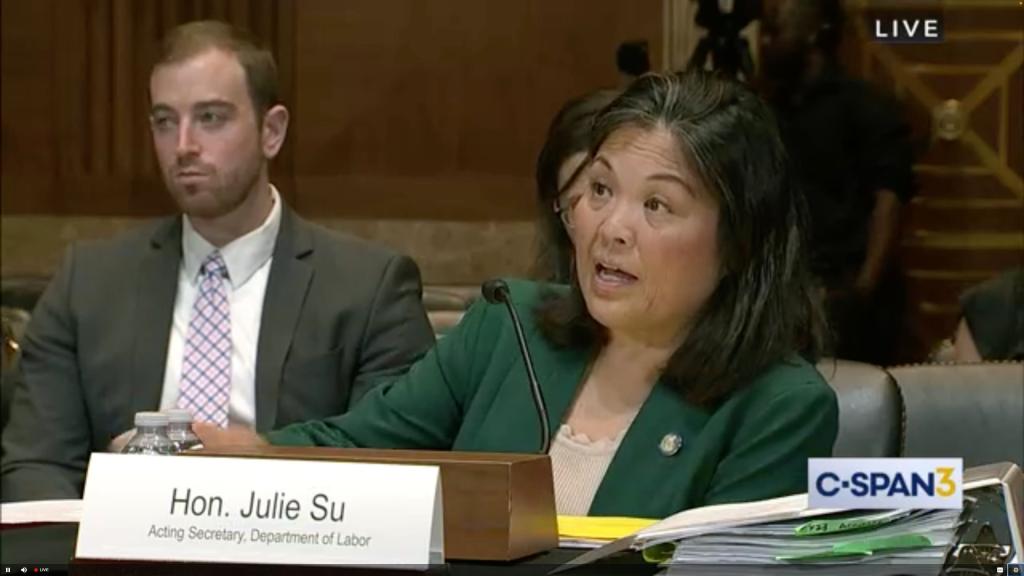 Labor Department acting secretary Julie Su