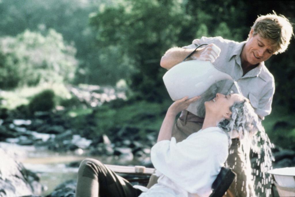 Meryl Streep recalled her famous shampoo scene with Robert Redford in "Out of Africa."