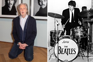 Sir Paul McCartney attending a VIP dinner for the launch of 'FRAGILE BEAUTY: Photographs from the Sir Elton John and David Furnish Collection' at V&A South Kensington in London, England