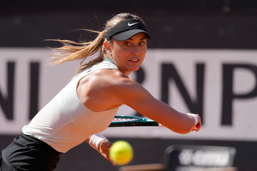 Paula Badosa in action during the Italian Open in May 2024.