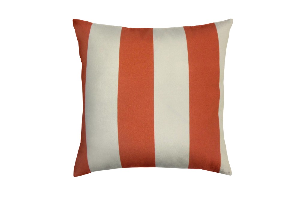 Striped Indoor/Outdoor Reversible Throw Pillow
