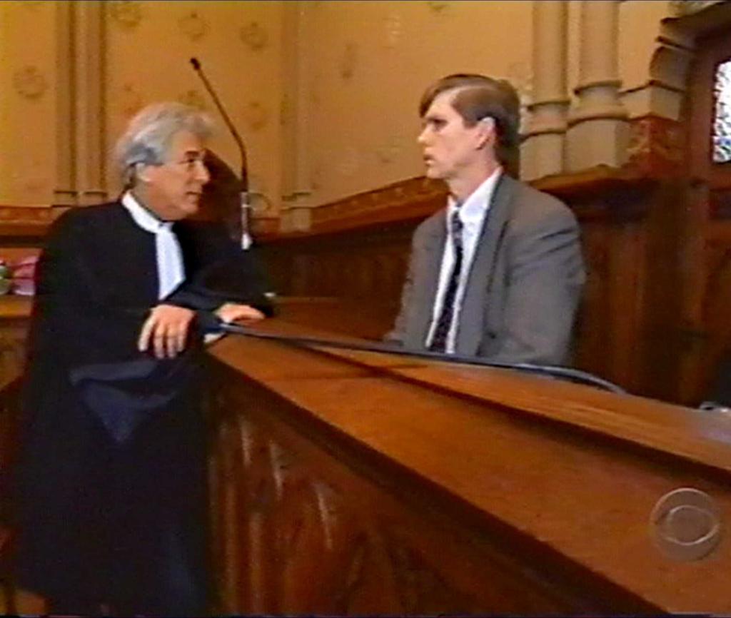 Ted Maher sitting in a courtroom