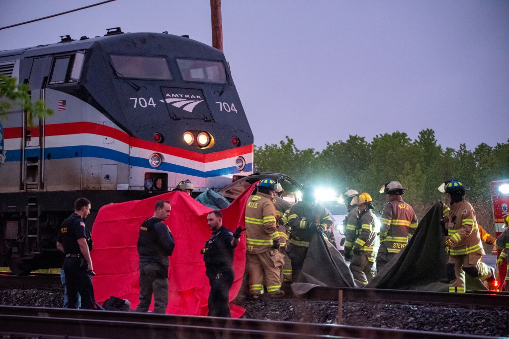 Three people, including a 6-year-old boy, were killed when an Amtrak train