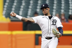 Javier Baez leads an impressive Tigers team against the Marlins on Wednesday.