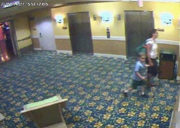 Six-year-old Timmothy was last seen alive holding the hand of his mom, Amy Fry-Pitzen, as the pair checked out of a waterpark hotel resort in the Wisconsin Dells, Wisconsin, on May 13, 2011.