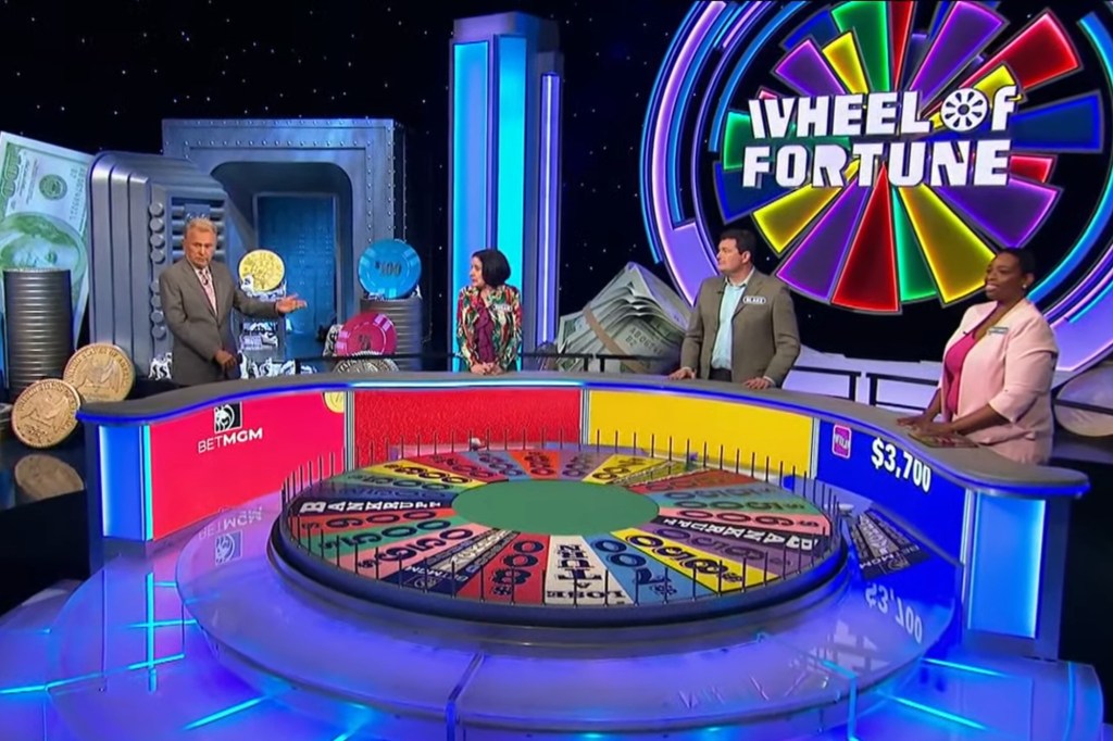 Contestants on "Wheel of Fortune." 