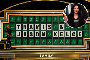 Ritter was trying to solve a puzzle in the "family" category that spelt out "Travis & Jason Kelce."