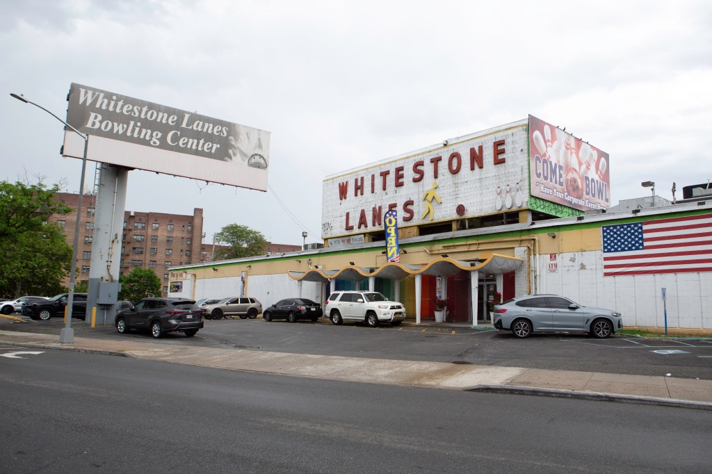 Whitestone Lanes bowling alley. 