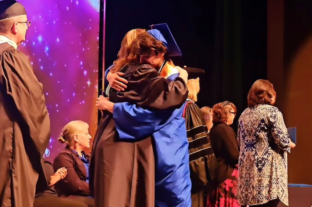 Following the ceremony, Hadzic was met by many people -- mostly strangers who gave him support on his extremely emotional day.