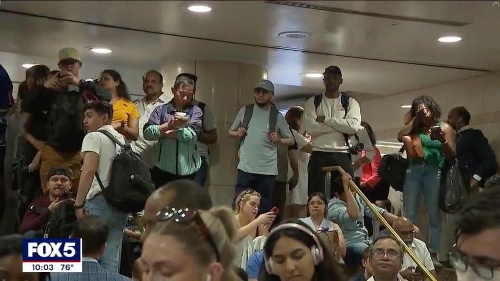 One frustrated commuter blamed New Jersey Gov. Phil Murphy for the delays, saying the anticipated 15% fare hikes overlooked much-needed restoration of the rail lines.