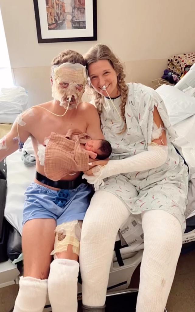 A year after Rachel and Travis Standfest narrowly escaped a house fire, with a pregnant Rachael jumping from a two story window to save herself and her baby, the miracle couple is now expecting a second child this summer.