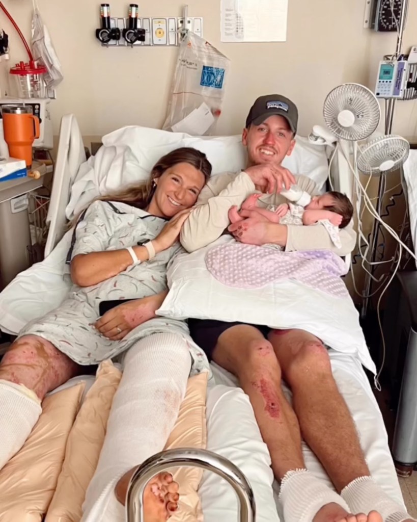 A year after Rachel and Travis Standfest narrowly escaped a house fire, with a pregnant Rachael jumping from a two story window to save herself and her baby, the miracle couple is now expecting a second child this summer.