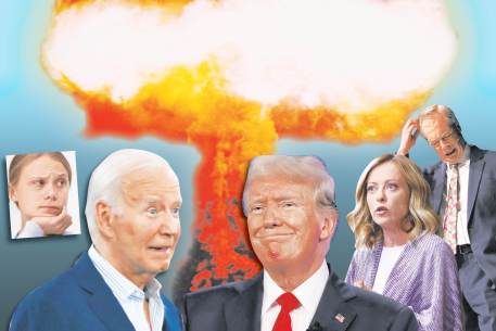 Biden Trump Greta Thunberg nuclear explosion