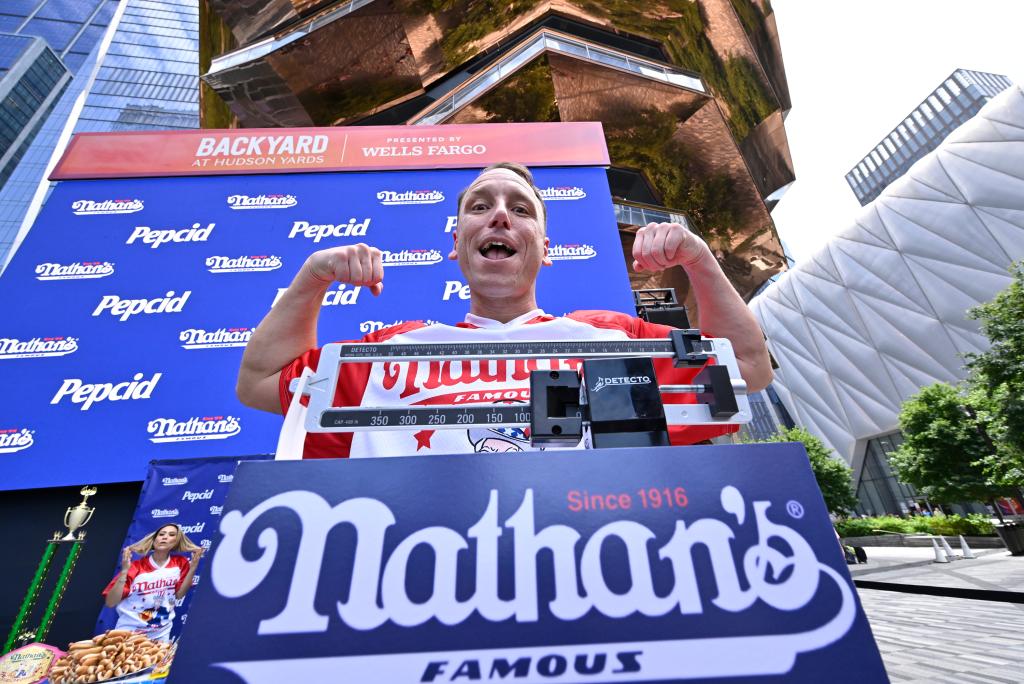 Joey Chestnut won't be competing this year.