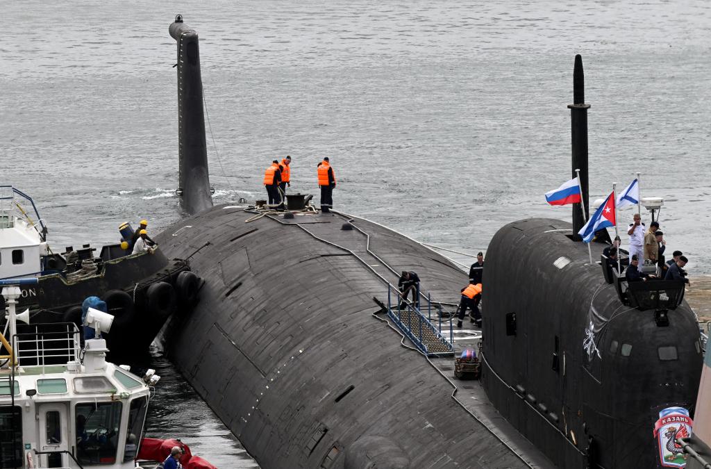 The Russian nuclear-powered submarine Kazan arrived in Havana Bay on Wednesday.