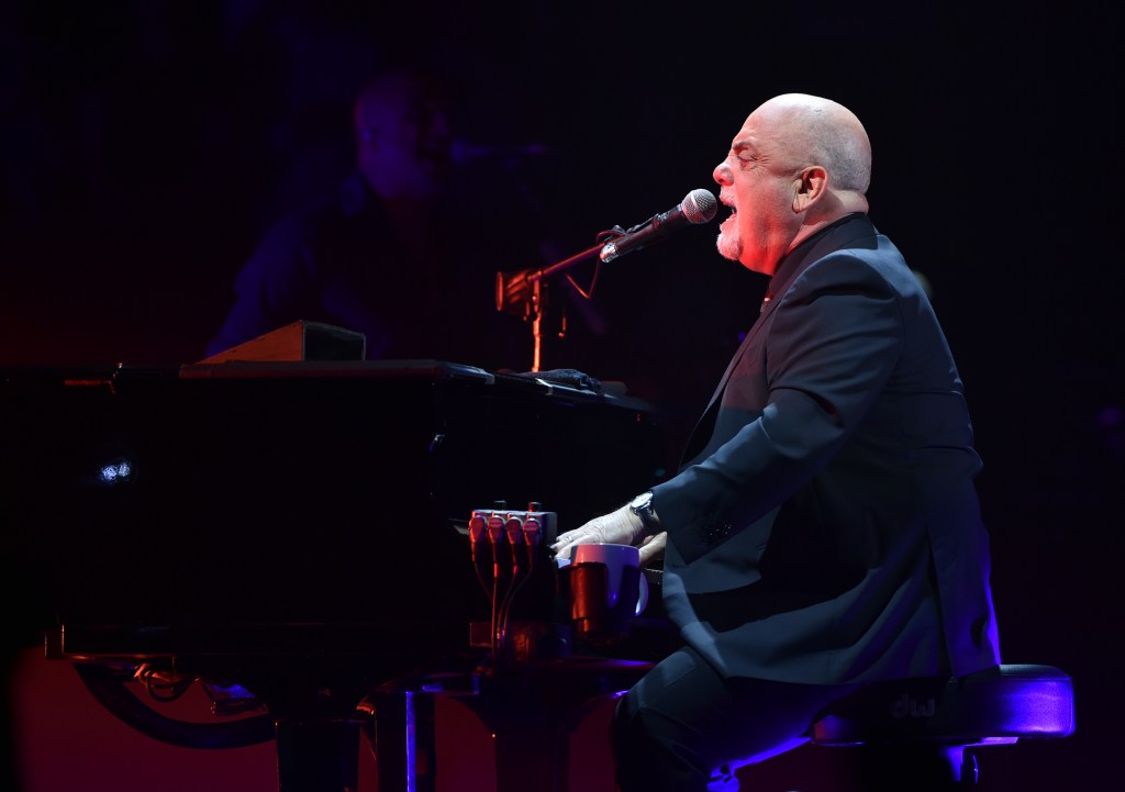 Billy Joel during his 100th performance at Madison Square Garden in 2018.