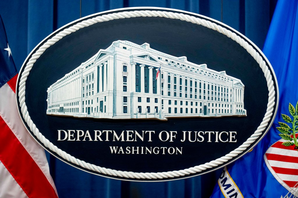 Justice Department logo