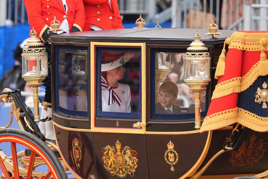 The little prince even appeared to make cancer-stricken Kate burst out laughing, with an adorable photo showing the mother and son sharing a humorous moment. 