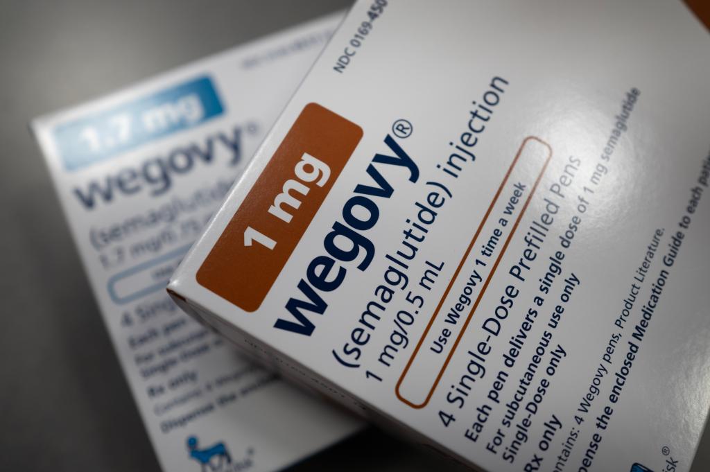 CHICAGO, ILLINOIS - APRIL 24: In this photo illustration, the injectable weight-loss medication Wegovy is available at New City Halstead Pharmacy on April 24, 2024 in Chicago, Illinois. More than 3 million people with Medicare could be eligible for the difficult-to-find and expensive weight-loss drug under new guidance which can cover the medication for patients who are obese or those who have a history of heart disease and are at risk of a heart attack or stroke. (Photo Illustration by Scott Olson/Getty Images) Weight-Loss Drug Wegovy Approved For Heart Health Under Medicare Despite Price