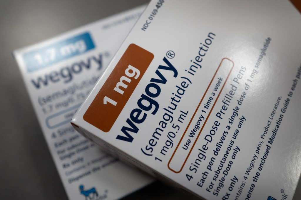 CHICAGO, ILLINOIS - APRIL 24: In this photo illustration, the injectable weight-loss medication Wegovy is available at New City Halstead Pharmacy on April 24, 2024 in Chicago, Illinois. More than 3 million people with Medicare could be eligible for the difficult-to-find and expensive weight-loss drug under new guidance which can cover the medication for patients who are obese or those who have a history of heart disease and are at risk of a heart attack or stroke.  (Photo Illustration by Scott Olson/Getty Images)
Weight-Loss Drug Wegovy Approved For Heart Health Under Medicare Despite Price