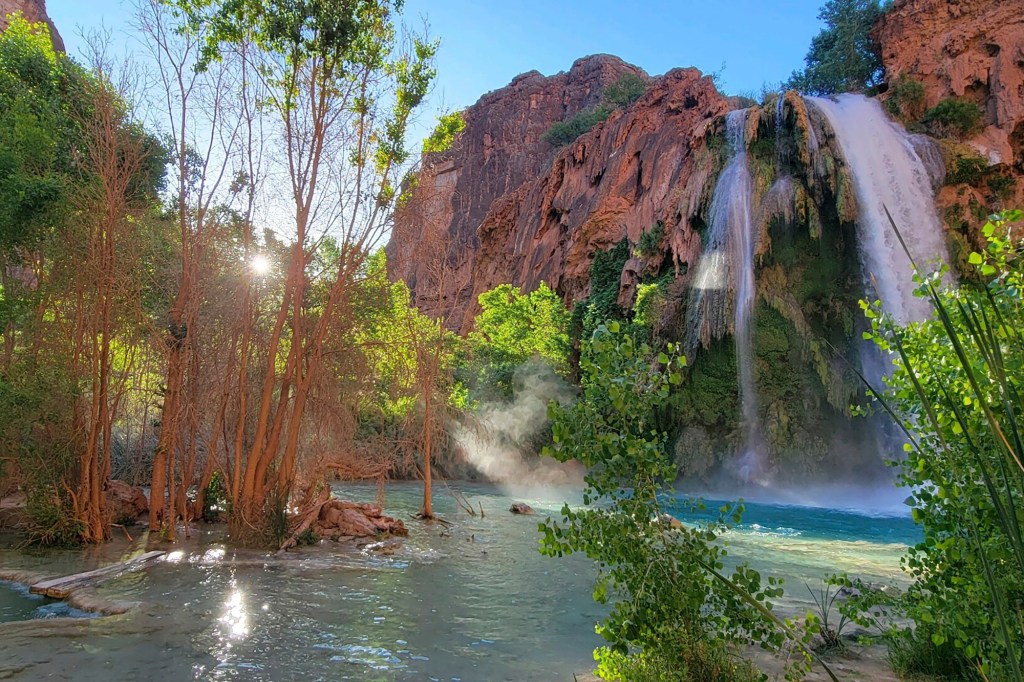 Waterfall on the  Havasupai reservation