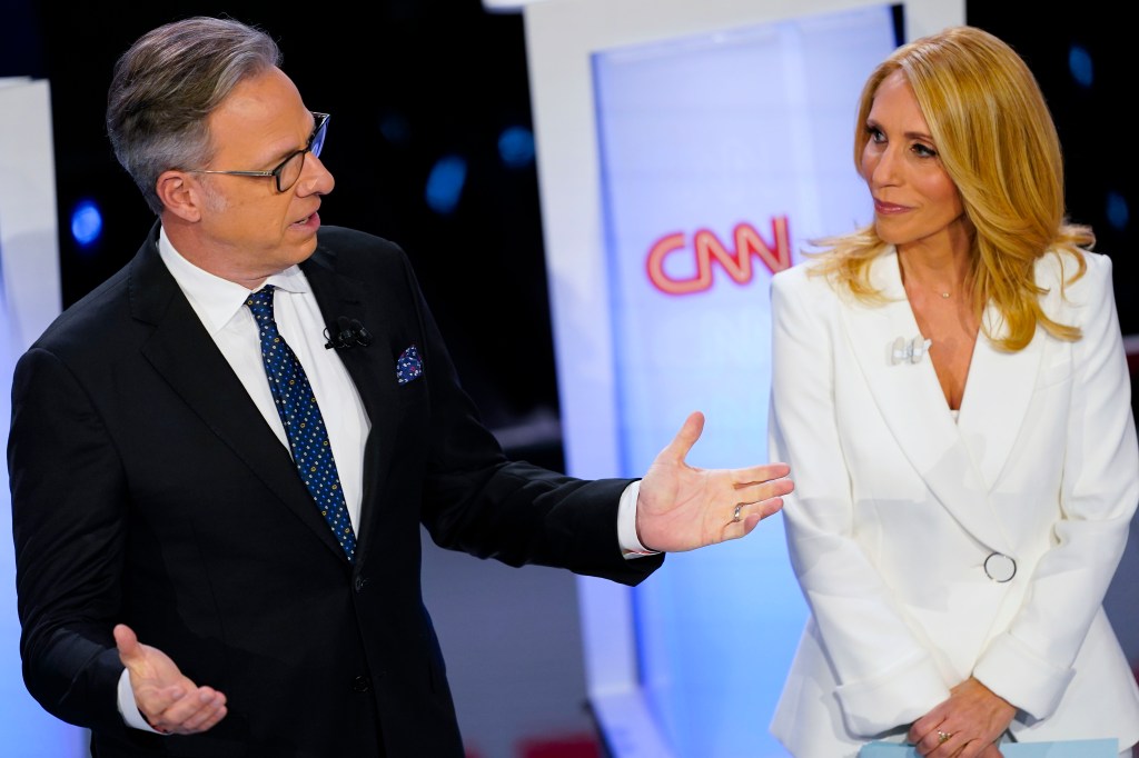 The debate was moderated by CNN hosts Jake Tapper and Dana Bash.