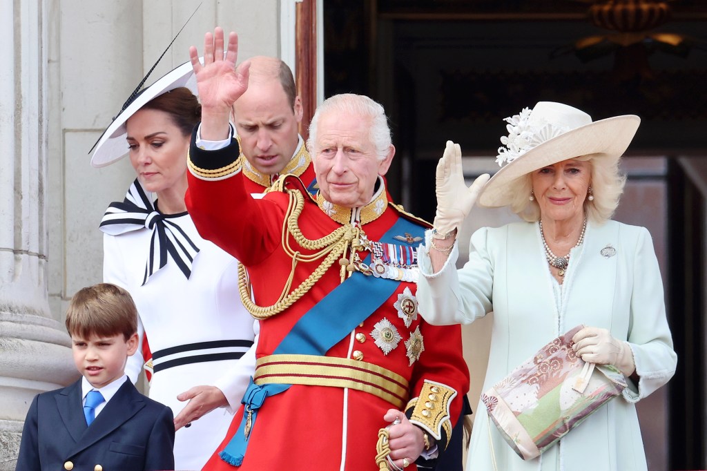 The royal family at Trooping the Colour